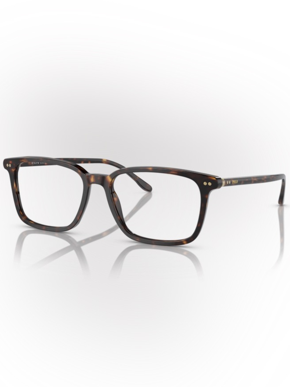 Ralph Lauren Shiny Dark Havana Square Eyeglasses